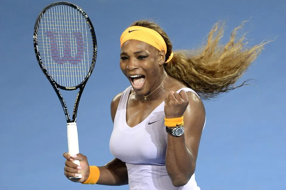 Serena Williams on first-time sports parents motivating their child to never give up.